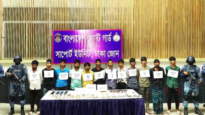 আগারগাঁওয়ে কিশোর গ্যাং লাদেন গ্রুপের ১২ সদস্য আটক